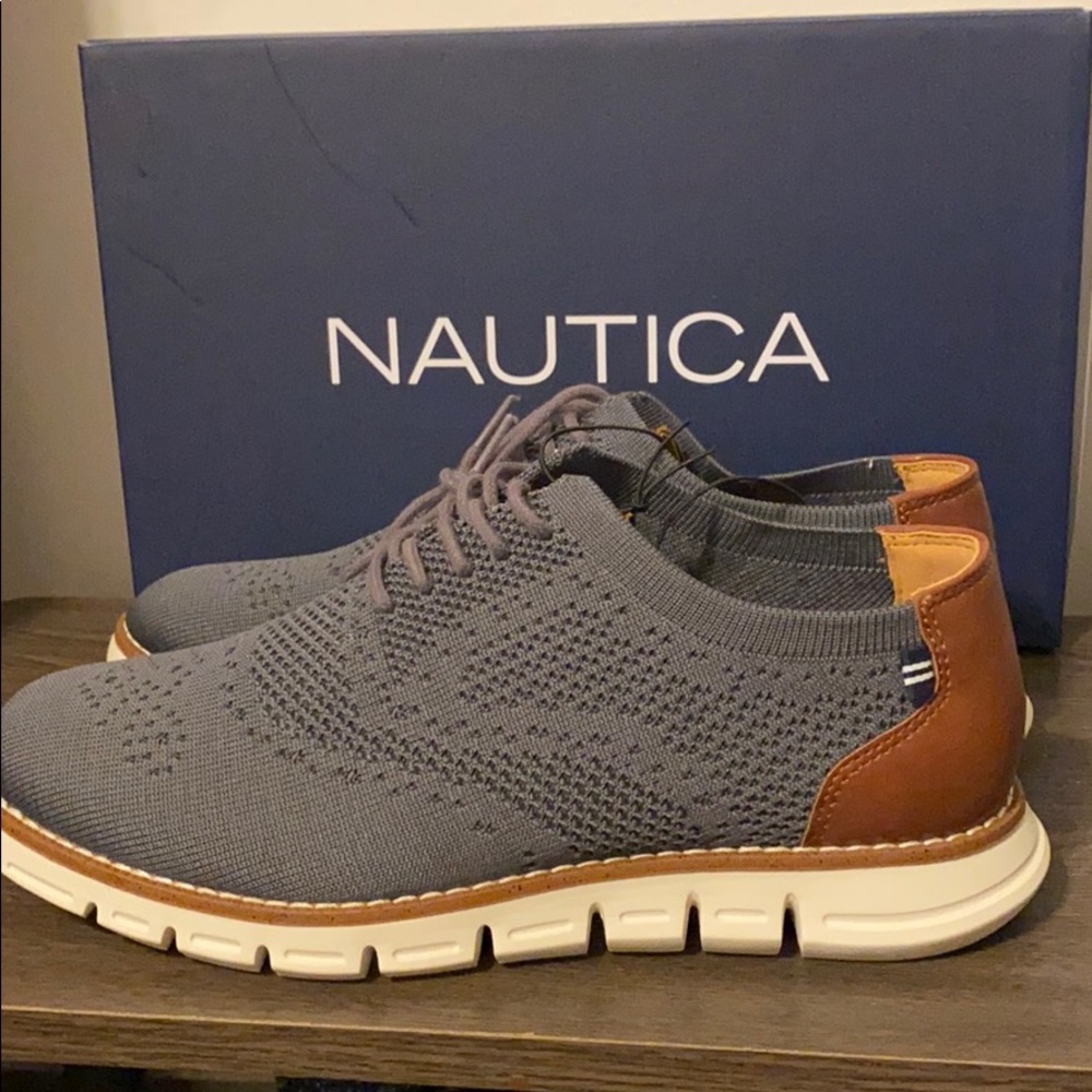 Nautica Gray men's Oxford shoes 9 lightweight